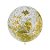 Balão Bubble Transparente com Confete Hexagonal Dourado - 11" 26cm - 1 unidade - PartiuFesta - Rizzo - Imagem 1
