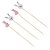 Palito Decorativo - Petiscos - Coelhos Branco e Coelho Rosa - 20 unidades - Rizzo - Imagem 1