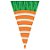 Cone Festa Cenoura - 17,5x29,5cm - 50 unidades - Cromus - Rizzo - Imagem 1