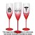 Taça de Champanhe Personalizável - Vermelho  - 1 unidade - Rizzo - Imagem 2