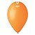 Balão de Festa Látex Liso - Orange (Laranja) #004 -  Gemar - Rizzo - Imagem 1