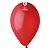Balão de Festa Látex Liso - Red (Vermelho) #045 -  Gemar - Rizzo - Imagem 1