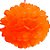 Lanterna de Papel Flor Laranja 25cm - 1 unidade - Regina - Rizzo - Imagem 1