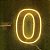 Painel Led Neon - Nº 0 - 1 unidade - Rizzo - Imagem 1