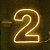 Painel Led Neon - Nº 2 - 1 unidade - Rizzo - Imagem 1