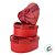 Kit Caixa Papel Rígido Coração Vermelho com Laço - 3 unidades - Rizzo - Imagem 3