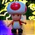 Boneco do Toad Vermelho em Vinil - 1 unidade - Rizzo - Imagem 1