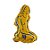 Balão de Festa Metalizado 36'' - Signo Virgem Dourado - 1 unidade - Flexmetal - Rizzo - Imagem 1