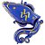 Balão de Festa Metalizado 47'' - Signo Aquario Azul - 1 unidade - Flexmetal - Rizzo - Imagem 1