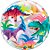 Balão de Festa Microfoil 22'' 56cm - Bubbles - Dinossauro - 1 unidade - Qualatex - Rizzo - Imagem 1