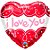 Balão de Festa Microfoil 18'' 46cm - Coração I Love You - 1 unidade - Qualatex - Rizzo - Imagem 1