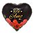 Balão de Festa Microfoil 18'' 45cm - Coração Te Amo Rosas - 1 unidade - Make Mais - Rizzo - Imagem 1
