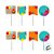 Pick Decorativo para Doces - Festança - 8 unidades - Cromus - Rizzo - Imagem 2