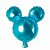 Balão de Festa Metalizado 65'' 60 - Simbolo Mickey Mouse Ciano  - 1 unidade - Flexmetal - Rizzo - Imagem 1