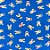 Folha para Ovos de Páscoa Metalizado Coelhinhos Azul 69x89cm - 5 unidades - Cromus - Rizzo - Imagem 1