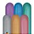 Balão de Festa Canudo Sortido - Ast Chrome (Assortment) 260" - 100 unidades - Qualatex - Rizzo - Imagem 1