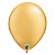 Balão de Festa Látex Liso Sólido - Gold (Ouro) - Qualatex - Rizzo - Imagem 1