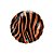Balão de Festa Microfoil 18" - Listras de Tigre - 01 Unidade - Qualatex - Imagem 1