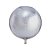 Balão de Festa Microfoil 22'' 55cm - Redondo 4D Prata Laser - 1 unidade - É Festa - Rizzo - Imagem 1