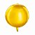 Balão de Festa Microfoil 18'' 45cm - Redondo 4D Dourado - 1 unidade - É Festa - Rizzo - Imagem 1
