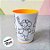 Copo Para Colorir Color Cup Crianças - Amarelo - 10cm - 1 unidade - Rizzo - Imagem 1