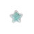 Aplique Estrela Azul com miçangas - 2 unidades - Rizzo - Imagem 1