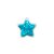 Aplique Estrela Azul com Glitter - 2 unidades - Rizzo - Imagem 1