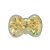 Aplique Laço Amarelo com Glitter - 2 unidades - Rizzo - Imagem 1