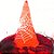 Chapéu de Bruxa com Véu Vermelho - "Bruxinha" - 1 unidade - Rizzo - Imagem 1