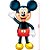 Balão de Festa Metalizado 3d 1,32cm - Mickey Mouse - 1 unidade - Cromus - Rizzo - Imagem 1