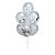 Kit Buquê Balões Látex Transparente com Confete Estrela Prata - Buque com 06 Balões - 1 unidade - Regina - Rizzo - Imagem 1