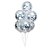 Kit Buquê Balões Látex Transparente com Confete Coração Prata - Buque com 06 Balões - 1 unidade - Regina - Rizzo - Imagem 1