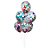 Kit Buquê Balões Látex Transparente com Confete Circulo Sortido - Buque com 06 Balões - 1 unidade - Regina - Rizzo - Imagem 1