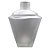 Frasco para Perfumaria de Vidro Trapézio - Berlim Fosco - 260ml - 1 unidade - Rizzo - Imagem 1