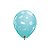Balão de Festa Látex Liso Decorado - Doces e Confetes Azul/Lilás/Rose - 11" 28cm - 50 unidades - Qualatex Outlet - Rizzo - Imagem 2