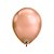 Balão de Festa Látex Liso Chrome - Rose Gold (Ouro Rose) - 11" 28cm - 100 unidades - Qualatex Outlet - Rizzo - Imagem 1