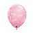 Balão de Festa Látex Liso Decorado - It's a Girl (É uma Menina) Rosa - 11" 28cm - 50 unidades - Qualatex Outlet - Rizzo - Imagem 1