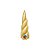 Balão de Festa Microfoil 14" 36cm - Chifre Dourado de Unicórnio - 1 unidade - Qualatex Outlet - Rizzo - Imagem 1
