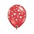 Balão de Festa Látex Liso Decorado - Te Amo Corações e Espirais - 11" 28cm - 6 unidades - Qualatex Outlet - Rizzo - Imagem 2