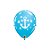 Balão de Festa Látex Liso Decorado - Âncora e Veleiro Náutico Azul - 11" 28cm - 50 unidades - Qualatex Outlet - Rizzo - Imagem 4