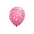 Balão de Festa Látex Liso Decorado - Corações Violeta/Rosa/Rosa Claro - 11" 28cm - 50 unidades - Qualatex Outlet - Rizzo - Imagem 3