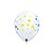 Balão de Festa Látex Liso Decorado - Branco com Pontos Coloridos - 11" 28cm - 50 unidades - Qualatex Outlet - Rizzo - Imagem 4