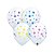 Balão de Festa Látex Liso Decorado - Branco com Pontos Coloridos - 11" 28cm - 50 unidades - Qualatex Outlet - Rizzo - Imagem 1