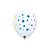 Balão de Festa Látex Liso Decorado - Branco com Pontos Coloridos - 11" 28cm - 50 unidades - Qualatex Outlet - Rizzo - Imagem 2