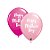 Balão de Festa Látex Liso Decorado - Happy Mother's Day Rosa/Pink - 11" 28cm - 50 unidades - Qualatex Outlet - Rizzo - Imagem 1
