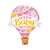 Balão de Festa Microfoil 42" 107cm - Balão Welcome Baby (Bem-Vindo Bebê) Rosa - 1 unidade - Qualatex Outlet - Rizzo - Imagem 1