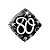 Balão de Festa Microfoil 18" 46cm - Diamante 80 Faíscas e Espirais Elegantes - 1 unidade - Qualatex Outlet - Rizzo - Imagem 1
