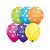 Balão de Festa Látex Liso Decorado - Parabéns Sortido - 11" 28cm - 50 unidades - Qualatex Outlet - Rizzo - Imagem 1