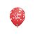 Balão de Festa Látex Liso Decorado - I Love You Corações e Listras - 11" 28cm - 50 unidades - Qualatex Outlet - Rizzo - Imagem 2