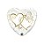 Balão de Festa Microfoil 18" 46cm - Corações Entrelaçados Ouro - 1 unidade - Qualatex Outlet - Rizzo - Imagem 1